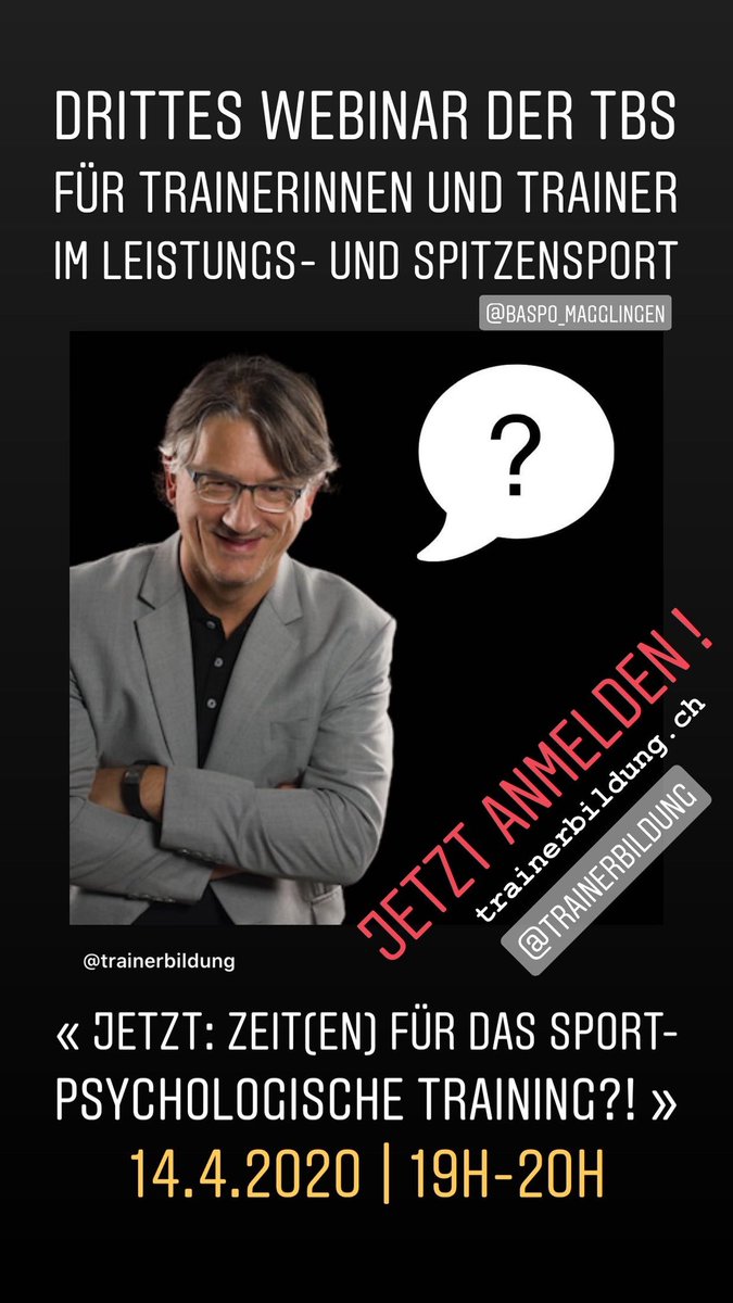 Heute Abend / Ce soir ... <a href="/trainerbildung/">Trainerbildung Schweiz</a>
