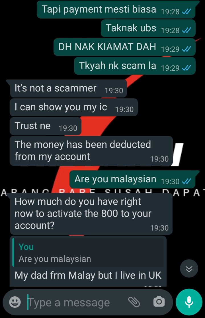 (Ini Sebuah Thread)Aku Tak Bodoh (mohon rt)Online Seller Take Note Scammer Detected      