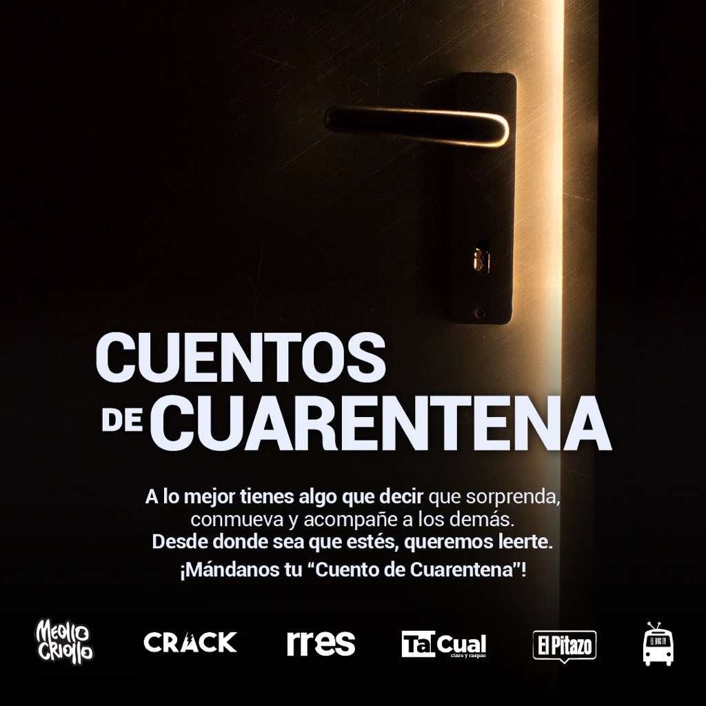 Te invitamos a que formes parte de “Cuentos de Cuarentena” un espacio que hemos destinado a oírte. Donde las mejores historias serán seleccionadas y publicadas. Participa rellenando el siguiente formulario: cutt.ly/Cuarentena