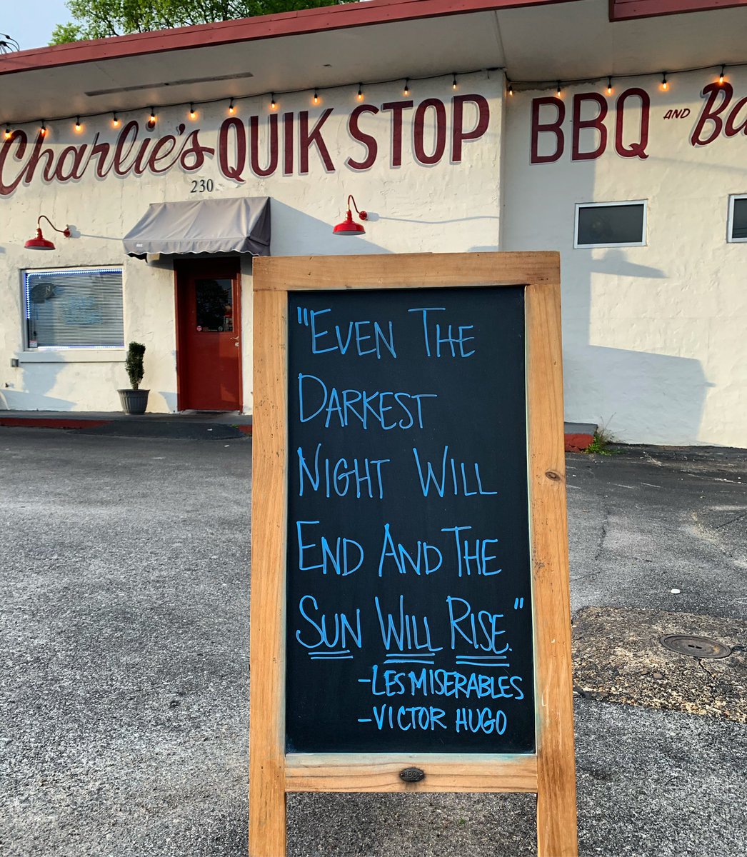 charliesnooga's tweet photo. Felt appropriate. The Tivoli recently changed their marquee to my favorite musical and quote. Thought I would share with y’all today. Know that we are here. Know that we will help in any way we can. If we need to bring a shovel, help rebuild, or just offer a sandwich. https://t.co/D2i3mQtm6g