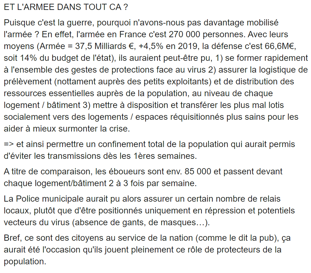 #Covid_19fr #armee #defense 
<a href="/florence_parly/">Florence Parly</a> 
 : la défense c'est 14% du budget de l'état, l'armée 8% (+4,5% en 2019)