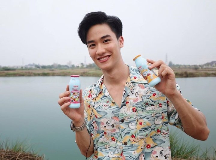 a thread of tay tawan wearing printed shirt #Tawan_V  @Tawan_V