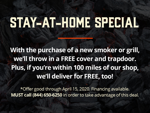 PittsandSpitts's tweet photo. Tomorrow is the last day to get in on our stay-at-home special!
#stayathome #smoker #grill #grillcover #grilldoor #grilldelivery #houston #houstontx https://t.co/IgANpbhmjf
