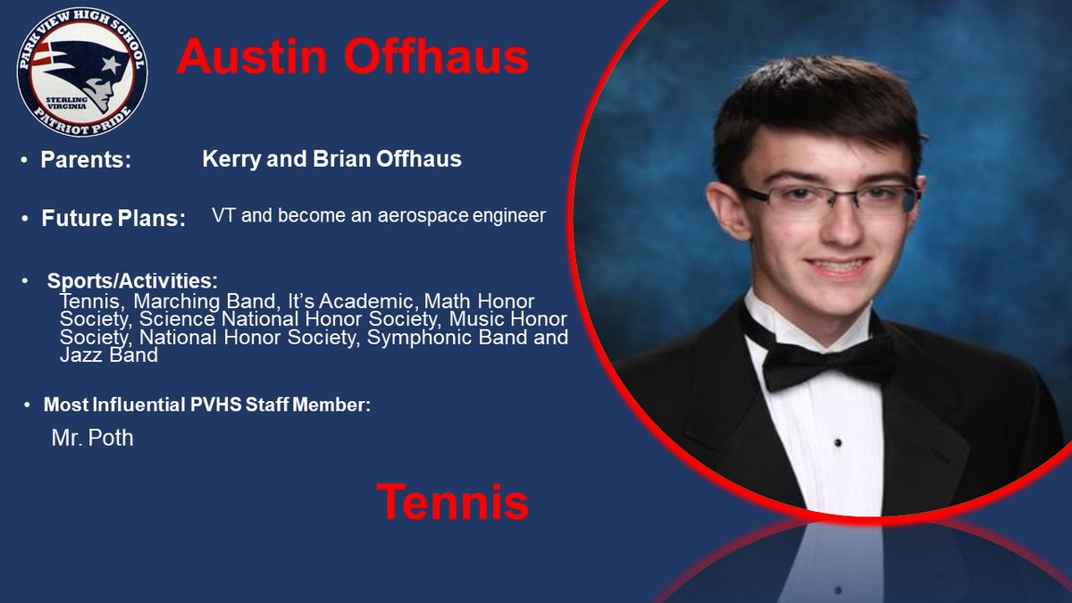 Honoring our seniors.
Austin's favorite memory was flipping a desk at my freshman history Teacher Mr. Poth.
