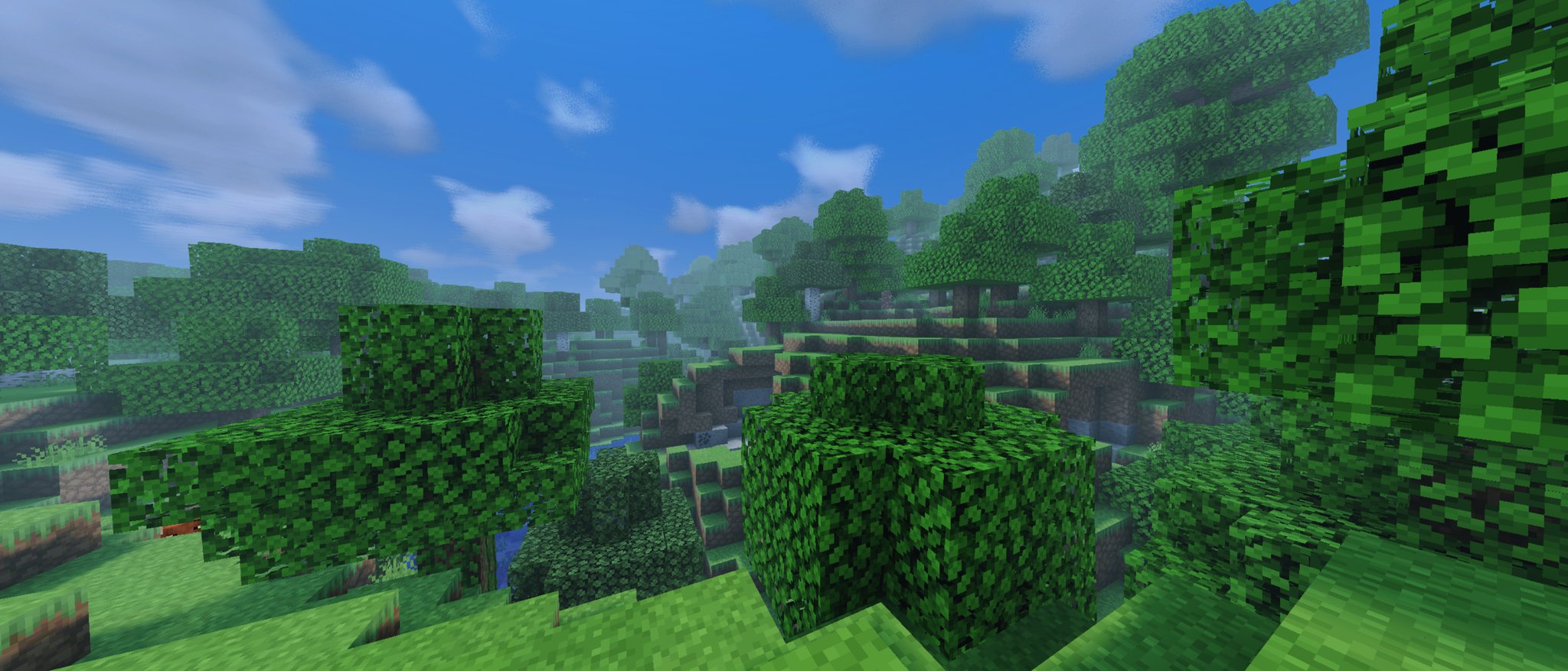 つかっちゃ 水も控えめで軽いしすきなshader 空は別のshaderだけど Minecraft Mcpe Mcbe T Co Ns0g8oynxg Twitter