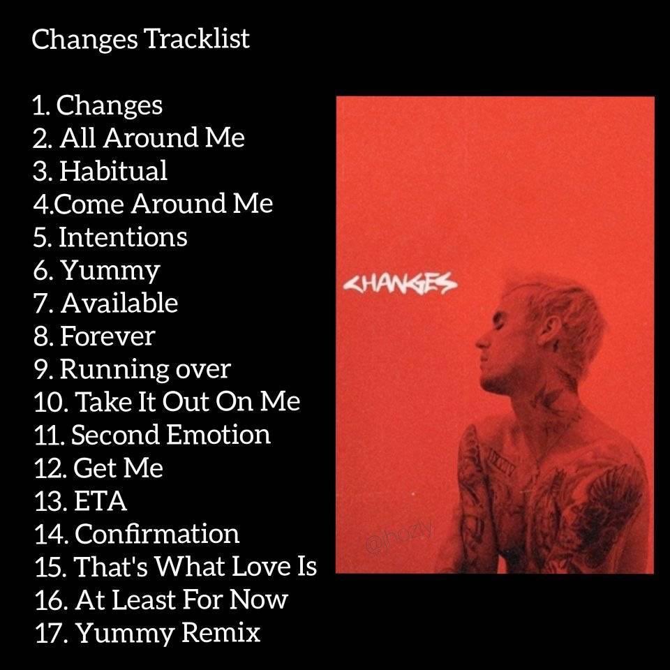 53. Justin Bieber- Changes