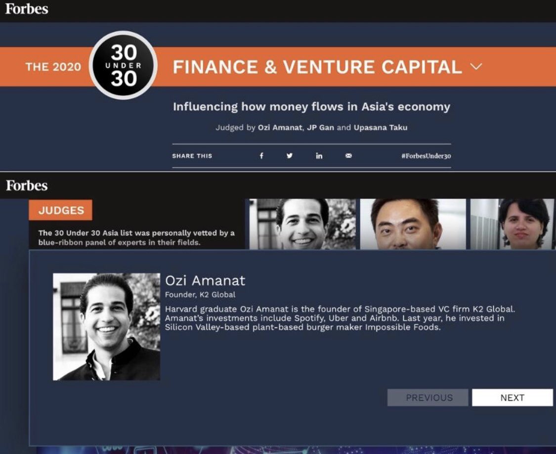 OziAmanat's tweet photo. Congratulations to an outstanding list of Forbes 30 Under 30 in Venture Capital. It's great to see the sparks of innovation alive and well. 

https://t.co/XiloFQ5IMP 

#Forbes30Under30 #Singapore #K2VC https://t.co/EfyA9nDxIu