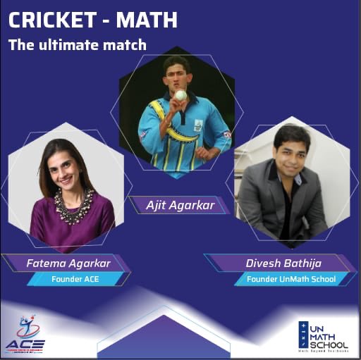 imAagarkar's tweet photo. ACE is all about combining sports and education and looking forward to the debut of Cricket Math for students shortly .... #unmathschool @acesportsedu https://t.co/6kU9aE5t35