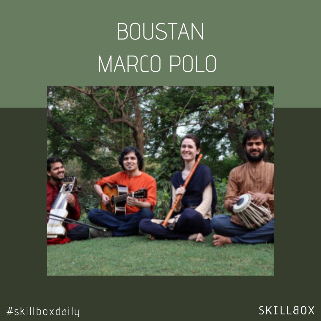 This Tuesday's daily tune is a cover of Loreena McKennitt's 'Marco Polo' by Delhi-based instrumental act Boustān who play north Indian classical music with influences from the Middle-East. bit.ly/3a8PM8C #skillboxdaily #art #SocialNetworks