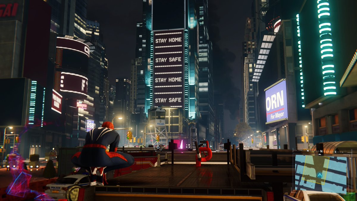 vnzprn's tweet photo. From Spidey to yours #StayHome #StaySafe #PS4share https://t.co/HY0E7nhwGT