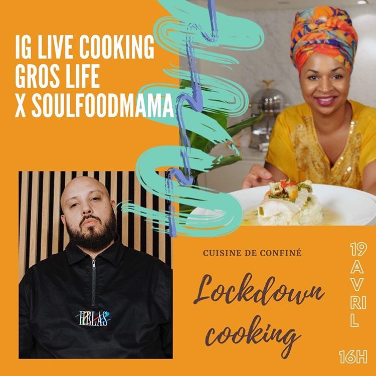 gros_life's tweet photo. GROS-LIFEURS BIEN OU QUOI? 

On prépare déjà dimanche prochain

@linalapacifica va nous faire kiffer le confinement ! #SoulFoodMama 🧡 https://t.co/F0MdjG4cD6