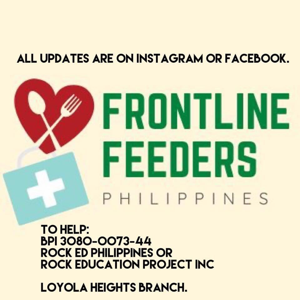 gangbadoy's tweet photo. Protect frontliners who protect the medical frontliners. Protect your self, protect the world. You know this isn't & it's never been about soap.
#SoapSaves #SoapAndJustice.
Thank you Casa de Lorenzo for the #covidresponse collab.🇵🇭
#RockEdRelief 826pm TUE 14Apr 2020 // https://t.co/xedraKzVNx
