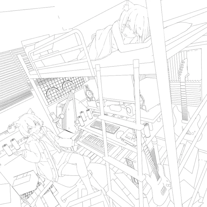 外出自粛でめちゃめちゃ暇な人のための塗り絵です 