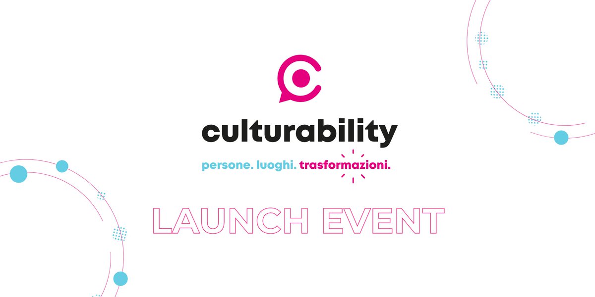 Domani alle ore 11.00 partecipa alla presentazione del nuovo culturability in Live streaming per scoprire tutte le novità della call e porre le tue domande.
Interverranno <a href="/larobbi/">Roberta Franceschine</a>, <a href="/ElenaOstanel/">Elena Ostanel</a> e Ezio Manzini.

Iscriviti qui 👉 eventbrite.it/e/biglietti-cu…
#culturability6