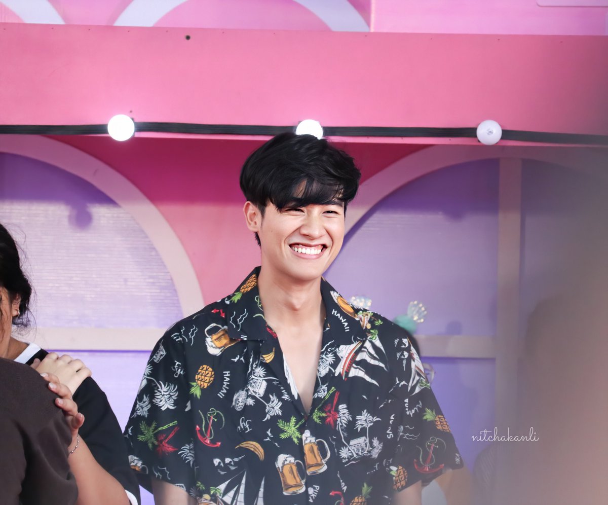 a thread of tay tawan wearing printed shirt  #Tawan_V  @Tawan_V
