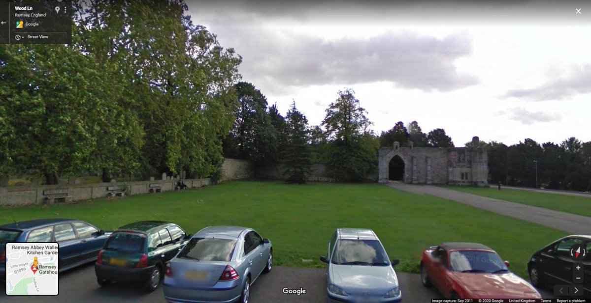 Otherwise, all that survives of the 10th wealthiest house in England is its gatehouse (looking sorry as part of it carted off by WillaCrom to Hitchingbrook), the massive public hospitium (now parish church of St Thomas) and parts of the N perimeter wall (streetview will suffice)