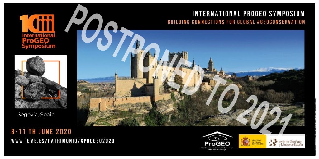 ApadrinaUnaRoca's tweet photo. 🚨X International ProGEO Symposium #PROGEO2020 has been postponed to June 7–10, 2021 #PROGEO2021
👉More information in: https://t.co/XkSEE2BXC3
@IGME1849 https://t.co/evVf2zt62Q