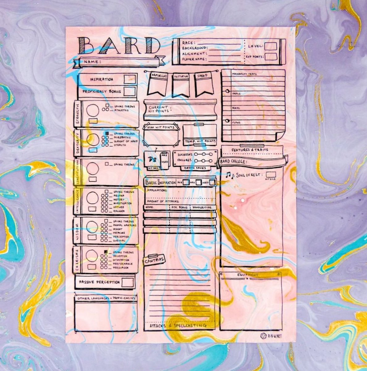 R N W Hi I M Rose And I Make A Whole Bunch Of Cute And Useful Things For Dnd All Sorts Of Stuff Like Character Sheets Craftables Adventures Spell Cards And More