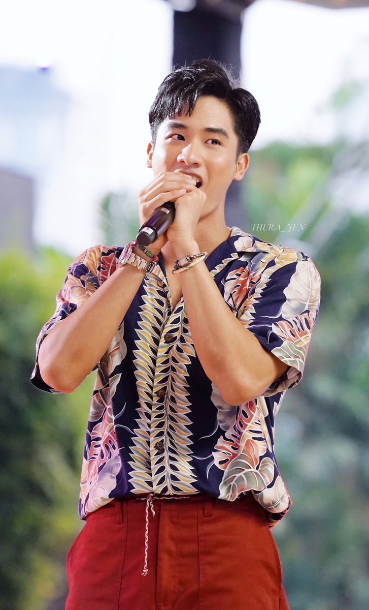 a thread of tay tawan wearing printed shirt #Tawan_V  @Tawan_V