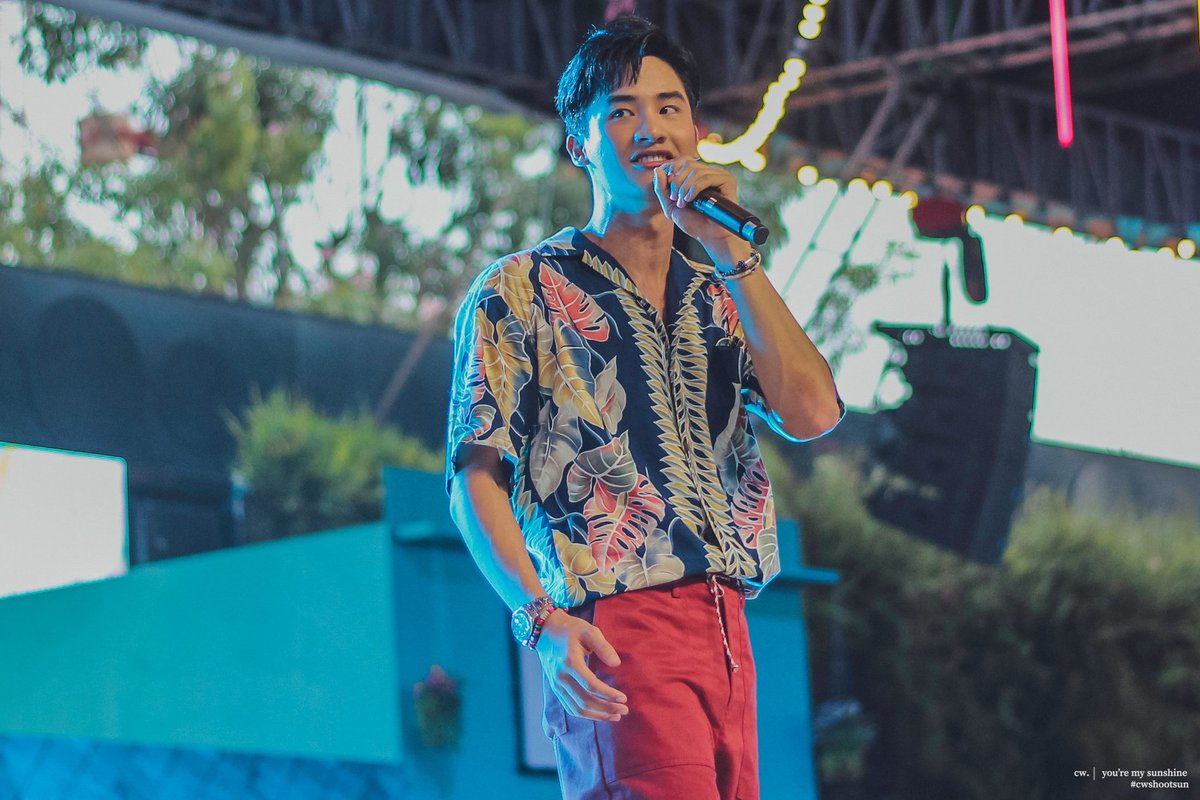 a thread of tay tawan wearing printed shirt #Tawan_V  @Tawan_V