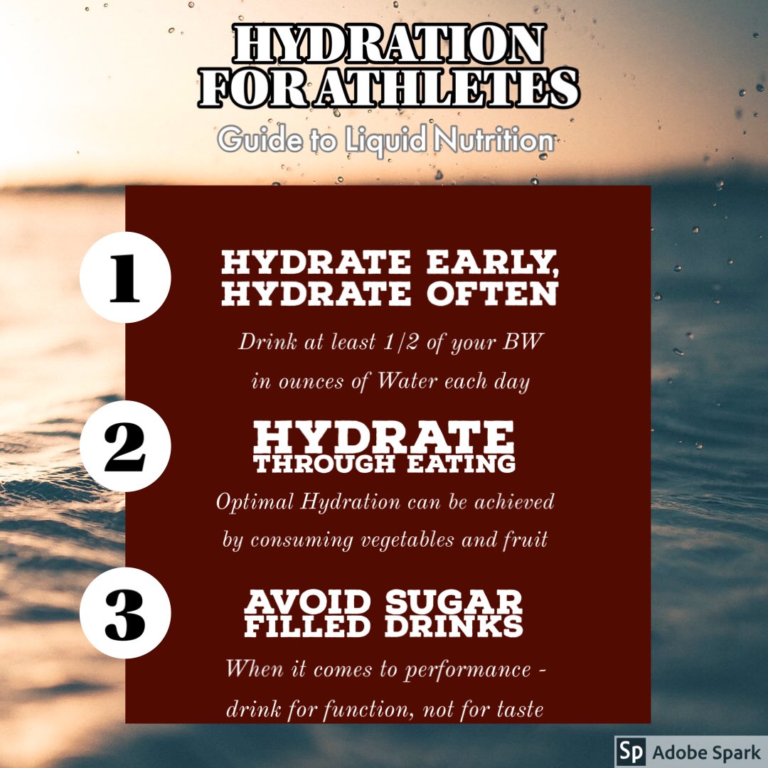 FordhamStrong's tweet image. Hydration is an EASY and EFFORTLESS way to aid in performance and decrease the likelihood of that performance declining.