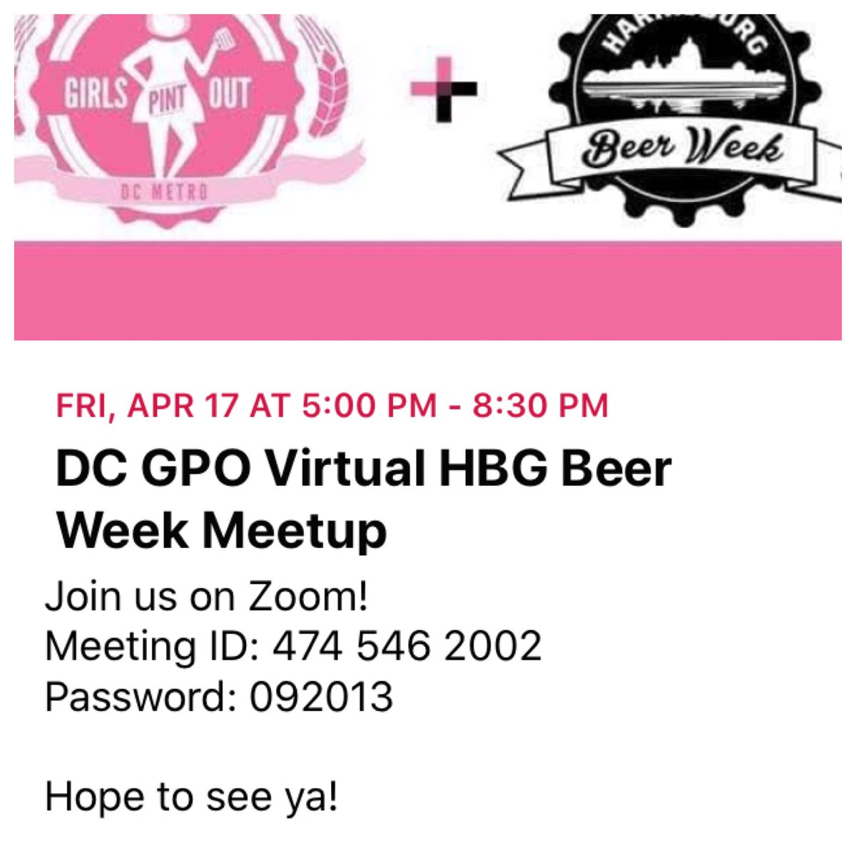 DMV Girls Pint Out tweet media