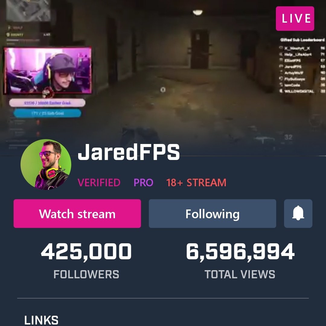 @watchmixer  look who's at 425k follows 
Congratulations <a href="/JaredFPS/">JaredFPS</a> for hitting such a milestone