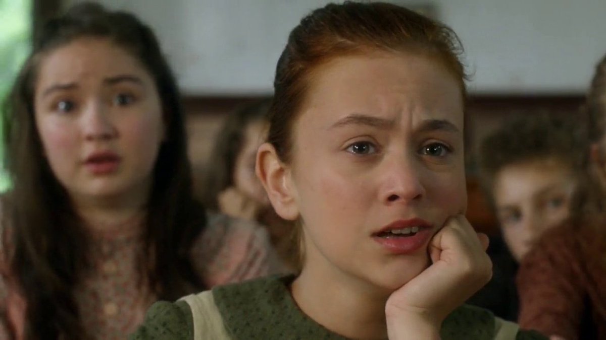 -Anne Shirley: the girl doesn't have freckles anymore, and now she's capable of holding a tear in her eye.