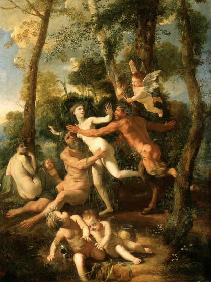 Pan and Syrinx, Nicolas Poussin 1637 (Dresden State art Museum 📍Germany)