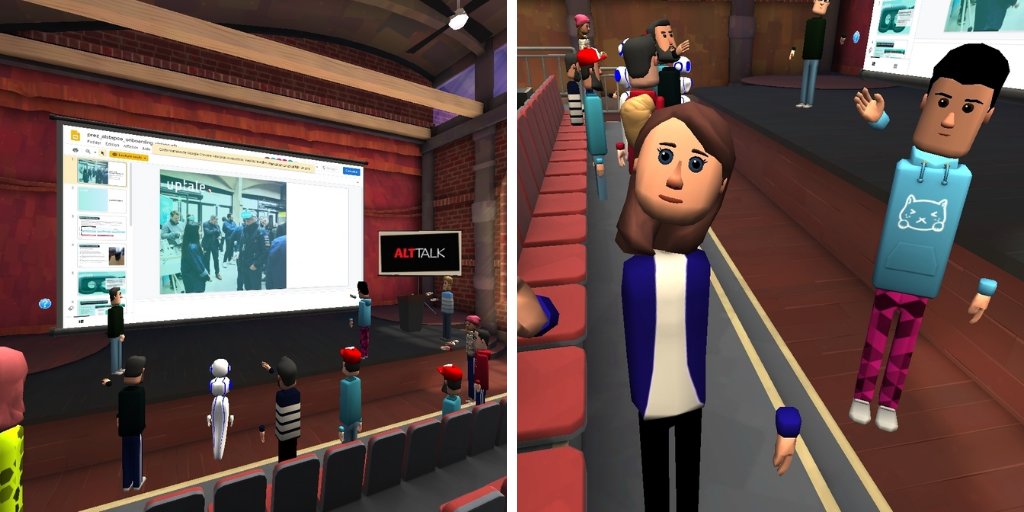 uptale_io's tweet photo. As an Immersive Learning platform, it was obvious that Uptale team would also meet in VR! A refreshing way to connect π₯½β¨
#virtual #reality #vr #alstpacevr #immersive #learning #remote #homeoffice #workfromhome #StaySafeStayHome #StaySafe #edtech https://t.co/1ulERU383o