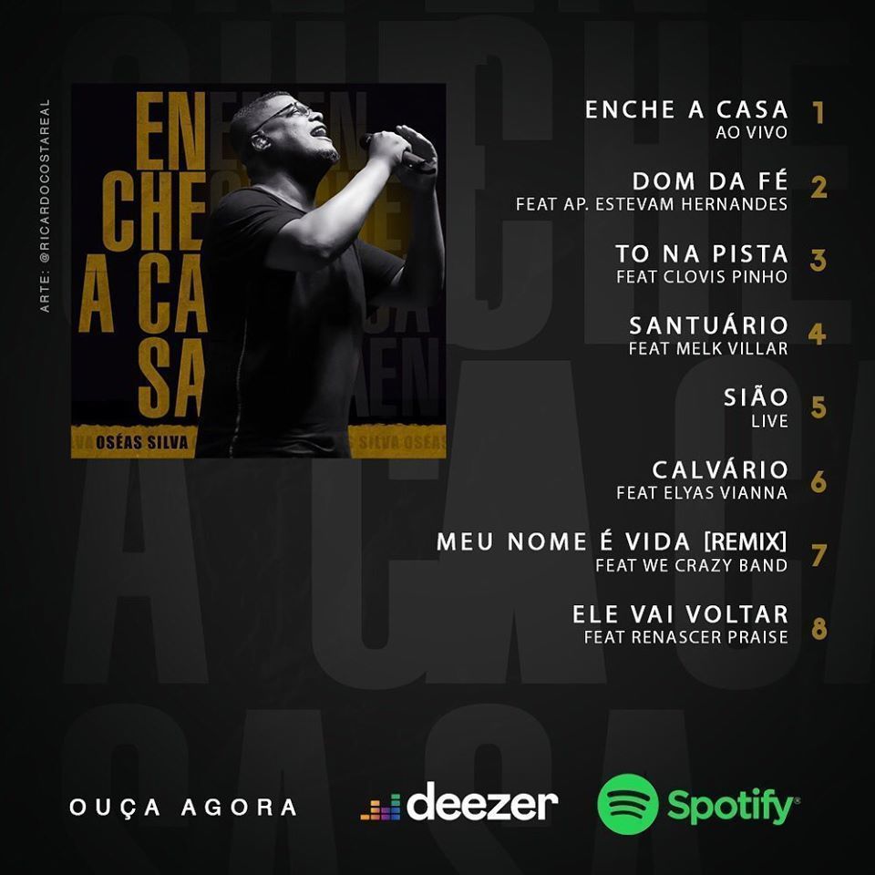 AgenteGospel's tweet photo. Confira os louvores que fazem parte do Álbum "Enche a Casa" de Oséas Silva. Disponível em todas as plataformas Digitais!

/// @AudioCreativeOficial
⠀
••••
⠀
#Gospel #Louvor #AudioCreative #MusicaGospel #Praise #OseasSilva https://t.co/mNNxt6j4V0