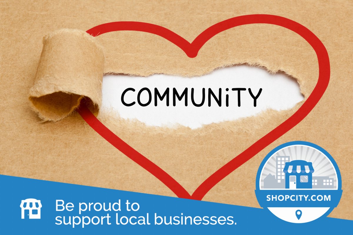 Everyone benefits when people shop locally, and your community thrives.

#CommunityPride #SupportLocal #Thriving #ShopLocally #ShopCity