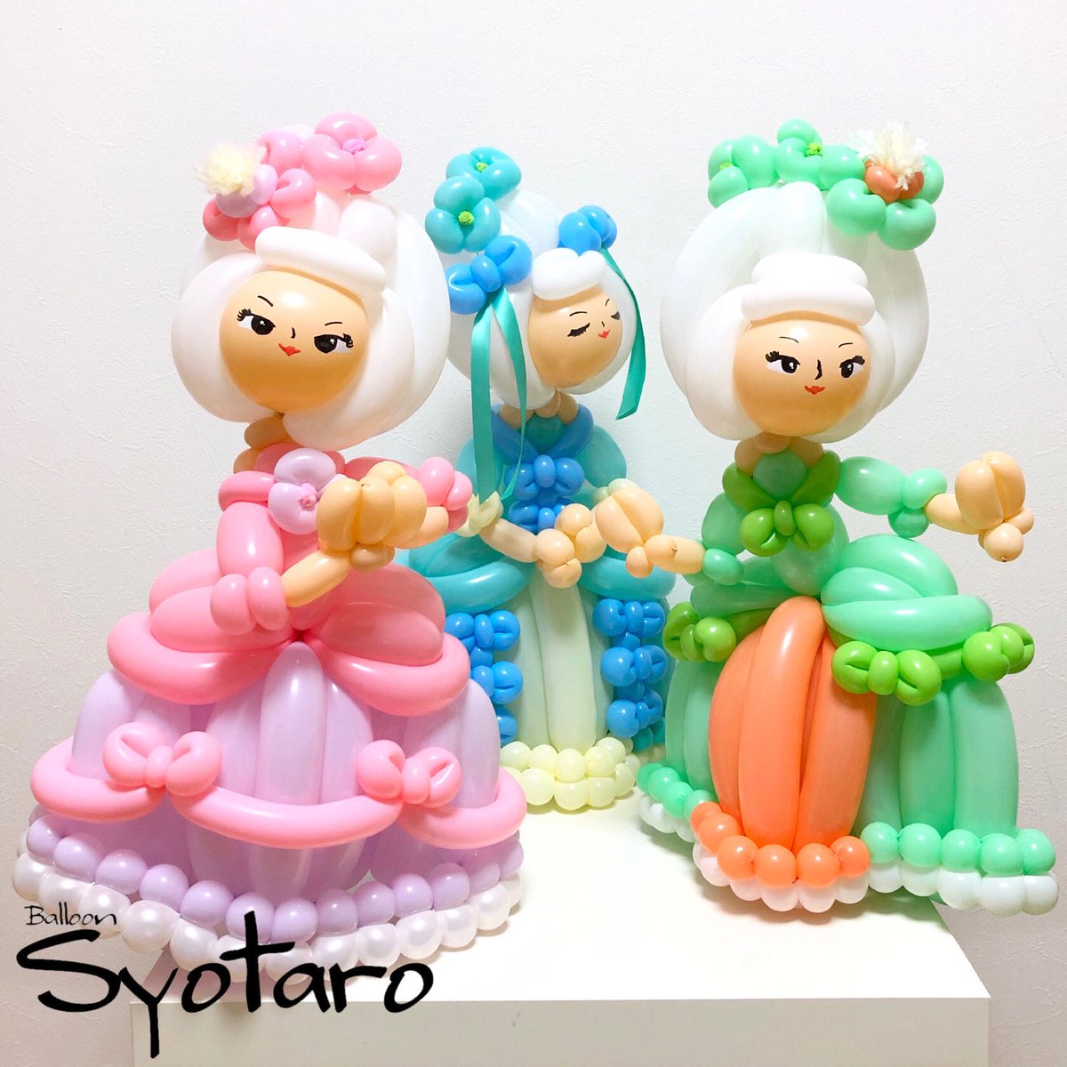 Balloon Syotaro ロココ調のドレス Rococo Style Dress バロック様式 ロココ調 ロココ調ドレス 中世ヨーロッパ バルーンアート Baroquedress Rococostyle Rococofashion Balloonart T Co Fgghppzljy