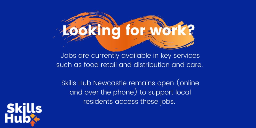 WorkandThrive's tweet photo. We are committed to helping as many people find work despite being unable to help you face to face. Visit https://t.co/iCurc4B17R to find out more #SkillsHubNewcastle https://t.co/v6GagMTKIM