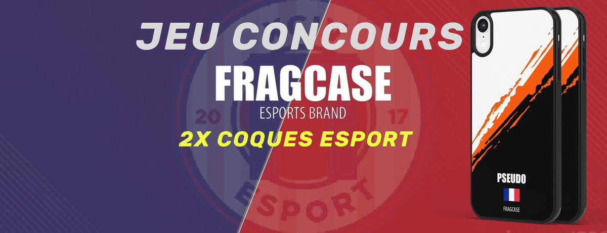 📢JEU CONCOURS

<a href="/XciVesport/">XciV eSport</a> et son partenaire <a href="/fragcase/">FRAGCASE</a>  vous font gagner deux coques à l'effigie de votre club ou structure Esport préféré ! 

🔁 RT/Follow <a href="/XciVesport/">XciV eSport</a> et <a href="/fragcase/">FRAGCASE</a>

TAS samedi 18 avril
Bonne chance à tous😉