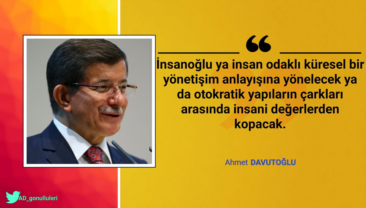 DavutogluMedya's tweet photo. “İnsanoğlu ya insan odaklı küresel bir yönetişim anlayışına yönelecek ya da otokratik yapıların çarkları arasında insani değerlerden kopacak.” https://t.co/SHi52FjgOI