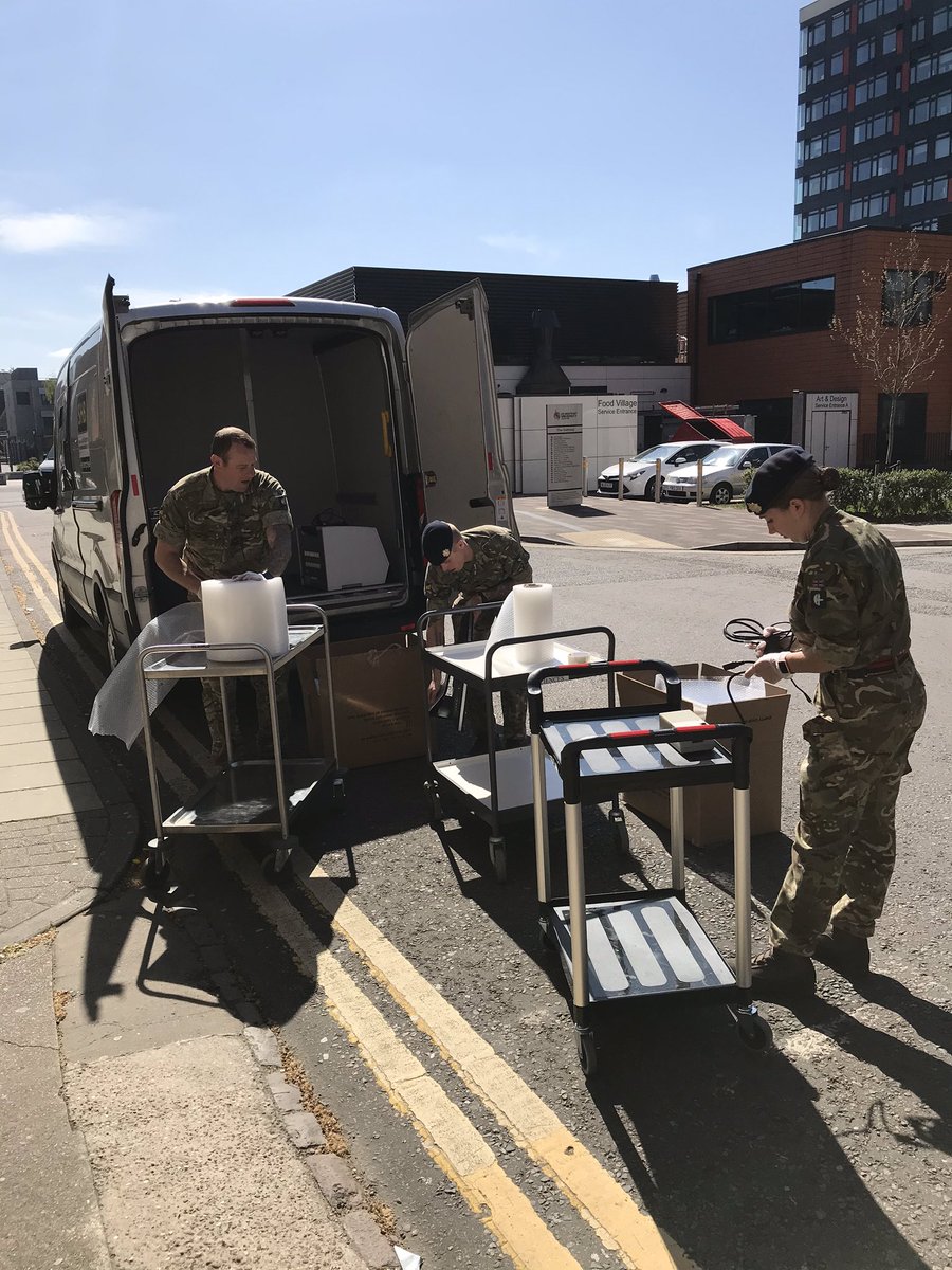 Today DMU handedover diagnostic lab kit to the Army for urgent Government use. Huge thanks to all involved today - HLS technical staff, ITMS staff, DMU Security, our Assoc Dean Research &amp; of course those HLS academic staff who offered their precious kit. Important work. 🧬🦠
