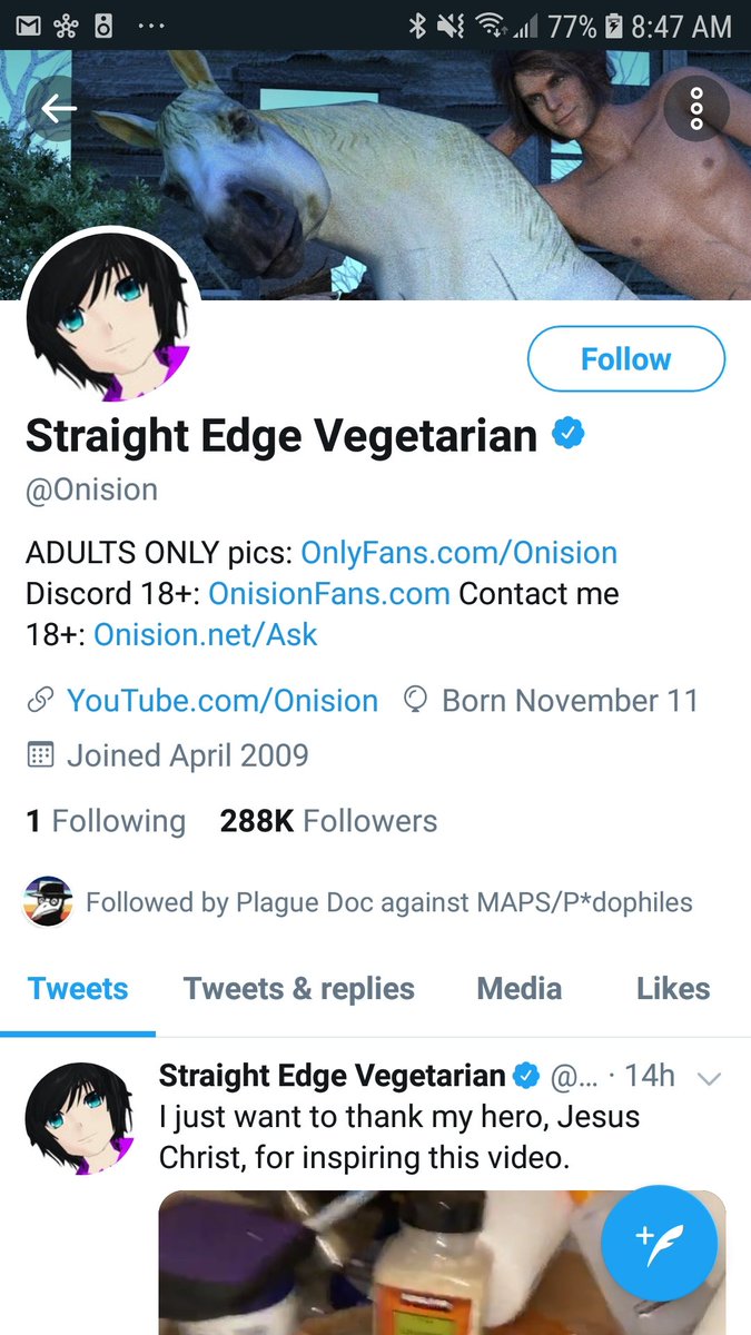 hunter_illegal's tweet image. How is onision still on Twitter? Didn't Onosion and Kai sexually use and abuse Sarah when she was a minor going through some tough shit. In addition, Kai was a minor when Onision dated him. I propose that we report this pedo until he is off Twitter. What he did to Sarah was wrong