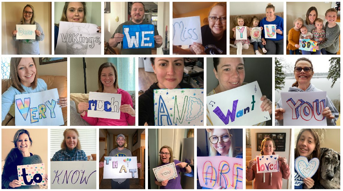A message from our #PKLvikings staff to you! Look for more throughout the week. #d15rocks #parklandvikings2020rock