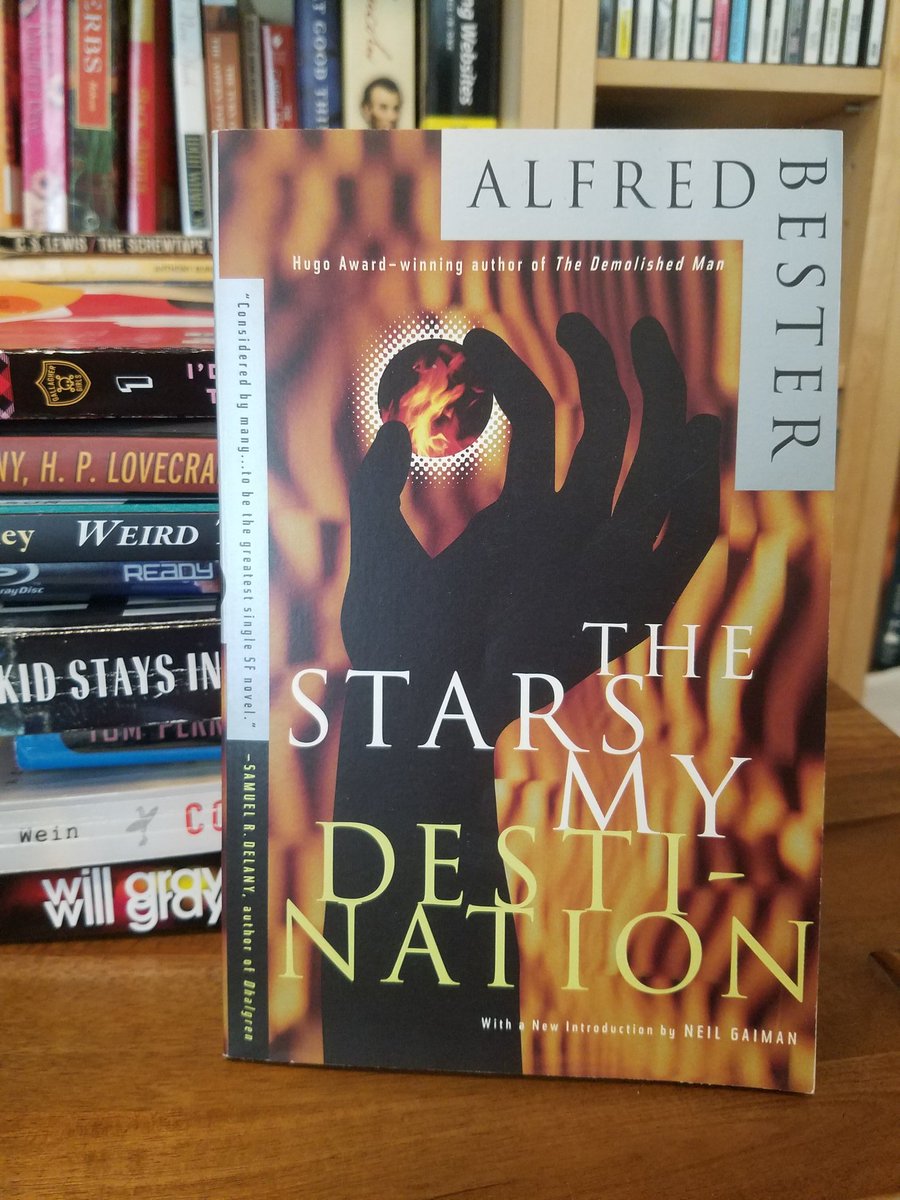 Fredosphere's tweet photo. #dailypaperback for the duration of the quarantine 
#AlfredBester #TheStarsMyDestination #TygerTyger 
@drahsturgis @WillEmmonsKy @the_invisible_a @SDDanielson @arkhamlibrarian and tagging @readingenvy https://t.co/g53TyIkyMP