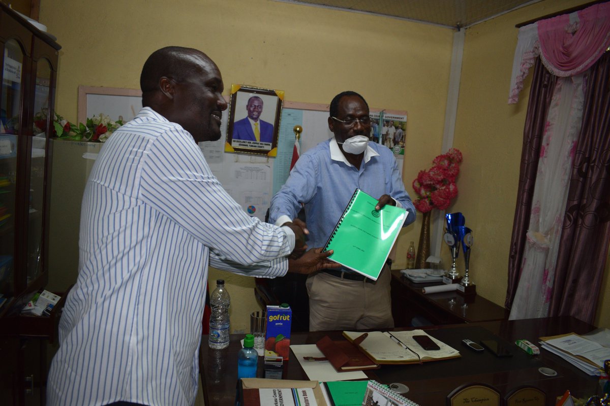 MinofEduction23's tweet photo. HANDING OVER CEREMONY
Hon. Patrick Losike Lokaimoe is handing over the office to the new incoming CECM Hon. Charles Ewoi Lokiyoto also the acting CECM in charge of the Ministry of Tourism, Culture and Natural Resources. https://t.co/YDJHdUAdpj