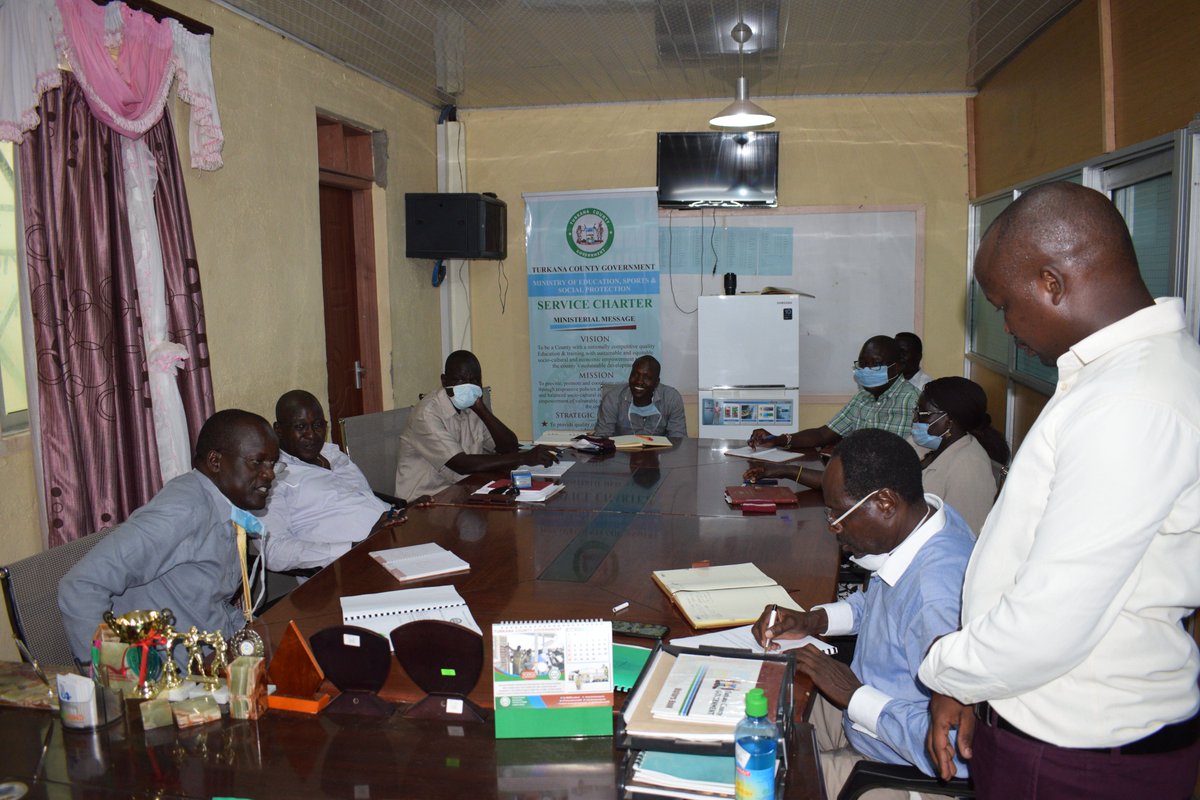 MinofEduction23's tweet photo. HANDING OVER CEREMONY
Hon. Patrick Losike Lokaimoe is handing over the office to the new incoming CECM Hon. Charles Ewoi Lokiyoto also the acting CECM in charge of the Ministry of Tourism, Culture and Natural Resources. https://t.co/YDJHdUAdpj