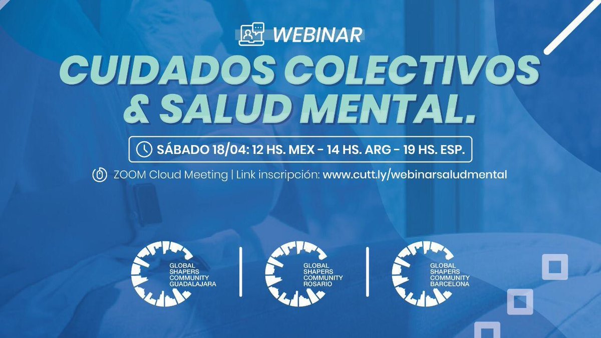 📣We are glad to invite you to join #JuntosEnEsto 1st webinar.📣

#JuntosEnEsto aims to promote information, tools and recommendations of Health professionals on Mental Health care and comprehensive well-being during the Covid-19 pandemic. 

Register here: cutt.ly/webinarsaludme…