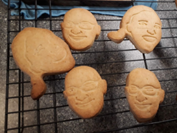 LabInteract's tweet photo. 3D printer + face image reconstruction algorithms = 🍪. @JL_Berna putting a face to cinnamon biscuits! #lockdown #StayHome #edibleproject https://t.co/3bFJLe1uzW