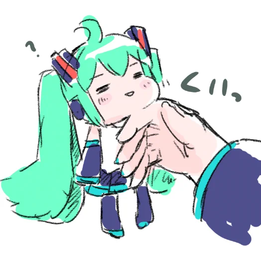 ちびミクさんの可愛がり方 ¶(⁄=˅̮=∖)⁋ #vocaloid #初音ミク https://t.co/BUh0Cp9kHV 