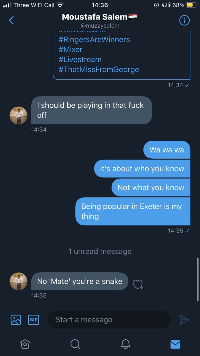 This is a prime example of someone being jealous of the GOAT of Exeter