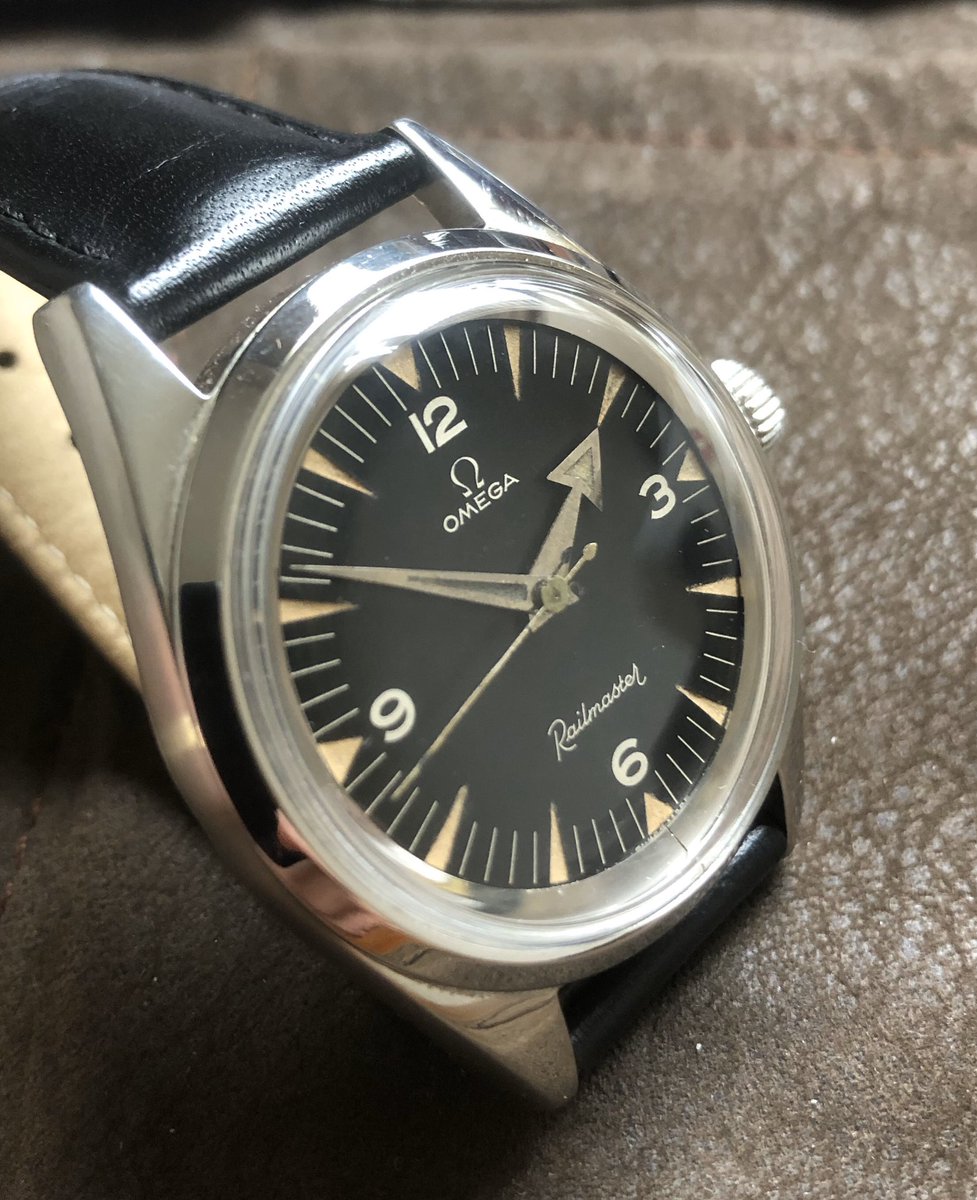 Martins_Glasgow's tweet photo. @scottishwatches
NFS) 1st Gen’ Omega Railmaster CK2914 Nov 30th 1959. Genuine patina due to age.
(images are my own)
#omegarailmaster
#railmaster
#watchesofglasgow
#vintageomega
#vintageomegarailmaster
#rareomega
#rarerailmaster
#watchfam
#glasgowlife
#westendofglasgow https://t.co/tUwGrTuAhD