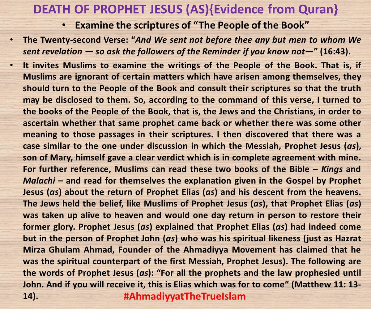 22 / 30 verses / DEATH OF JESUS evidence from QURAN