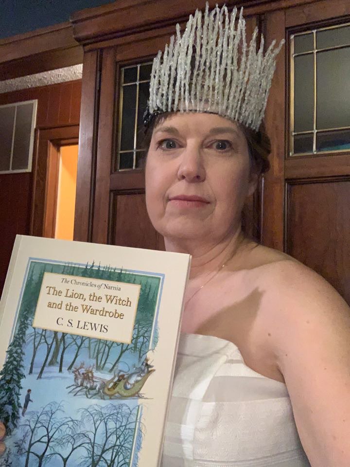 sciteach42's tweet photo. #WINGS Book Fair this week and next. If you haven’t read The Lion, The Witch, And The Wardrobe you should check it out, and meet Jadis the White Witch for yourself. Great book and the beginning of a great series. #SPSatHome @PhelpsCenter https://t.co/3MVOtpQW1J