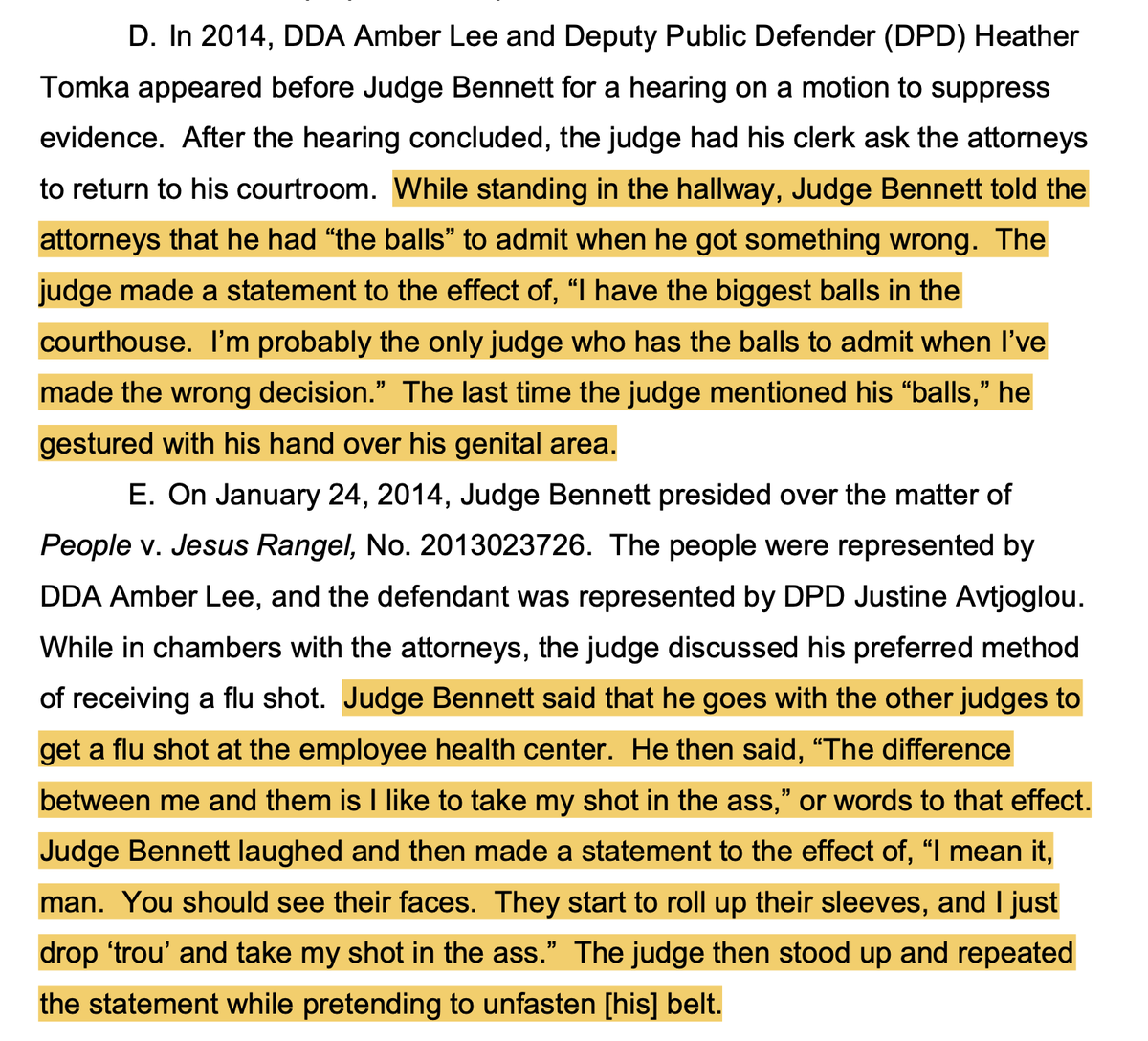 5/ This judge is REALLY into his balls.